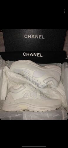 BRAND NEW Chanel Womans CC Sneakers W/receipt Size 6AUS/US. Size 36.5 - Picture 2 of 24