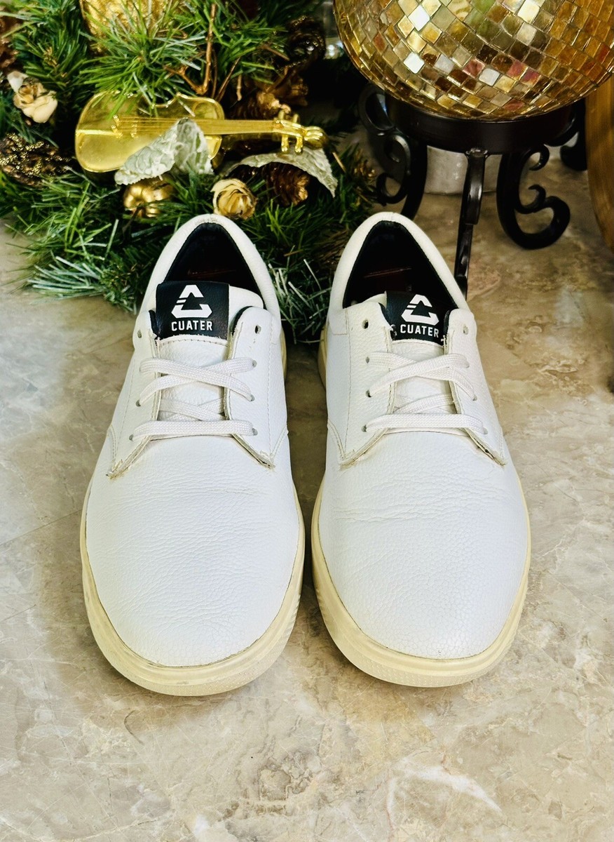CUATER ゴルフシューズ 4MU189 ホワイト 8.5 CUATER The Wildcard Leather 4MU189 Spikeless Golf Shoes Men