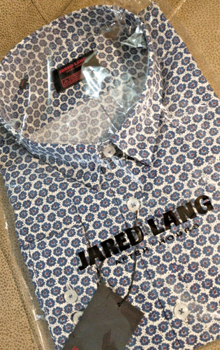 NWT Jared Lang men's size 2XL(XXL) Long sleeve button down Shirt Abstract Shapes - Picture 5 of 14