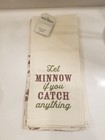 2 Kitchen Tea Towels Red Shed Country Fishing Hunting New D2