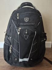 High Sierra Elite Backpack Airflow Cooled Back Suspension Strap Black/gray