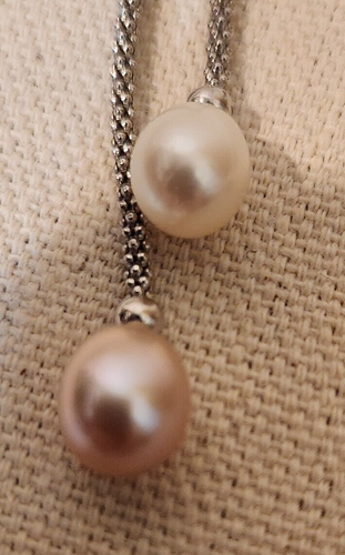Necklace Silver 925 Pearls and Matching Earrings - Picture 12 of 17