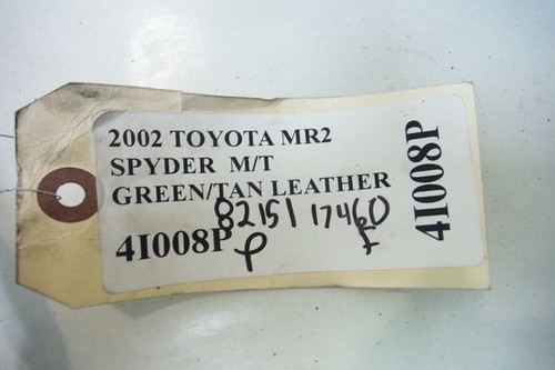 2002 TOYOTA MR2 SPYDER M/T FRONT PASSENGER DOOR WIRING HARNESS 8215117460 OEM - Picture 2 of 5
