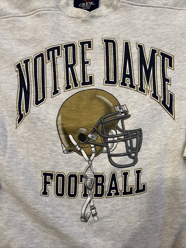 Vintage GALT Crew Notre Dame Football Sweatshirt XL Read Fighting Irish - Picture 3 of 4