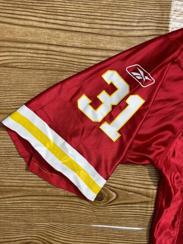 Reebok NFL Equipment On Field Kansas City Chiefs Holmes #31 Red Jersey Men’s XL - Picture 12 of 17
