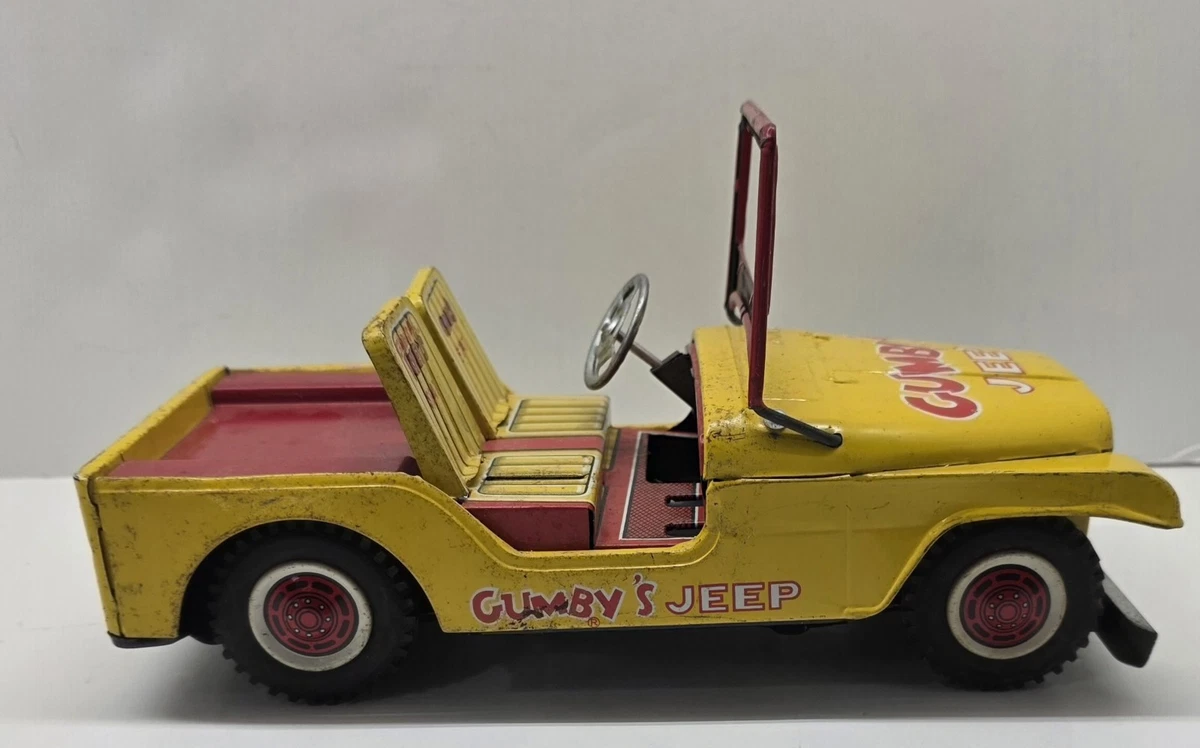 Vintage Joustra Army Jeep Remote Controlled Car France Military