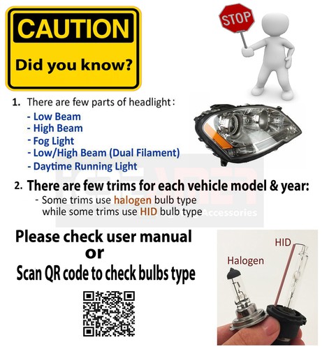 ICBEAMER H9 55W High Beam Super Yellow Light Bulb Replace Halogen OEM Bulb D216 - Picture 7 of 10