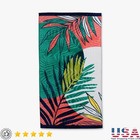 Oversized Cotton Beach Towel Soft Absorbent Durable Palm Leaf Hanging Loop New