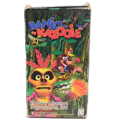 Banjo Kazooie N64 Promo VHS Rare Variante Verticale RareWear Nintendo 1998 - Photo 5/9