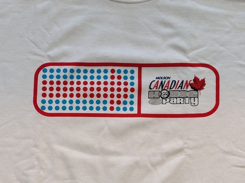 Vintage 90s Molson Canadian House party T-Shirt Size XL New - Picture 2 of 4