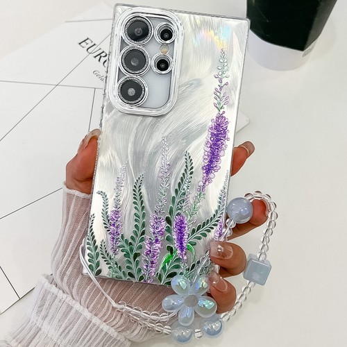 For Samsung Galaxy S25 Ultra S24 S23 FE A23 Phone Case Flower Pearl W/Bracelet - Imagen 8 de 11