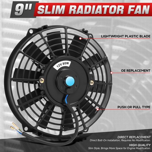 2-ROW ALUMINUM RADIATOR+2X 9" FAN KIT FOR JDM 90-97 MAZDA MIATA MX5 NA B6ZE - Picture 4 of 7