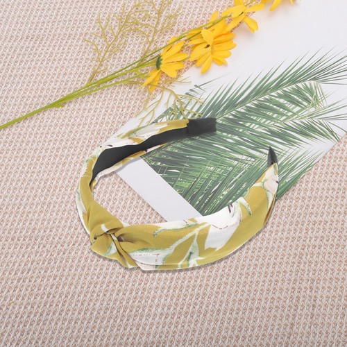 Fashion Lily Pattern Headbands for Women Yellow 1 Pc - Bild 7 von 7