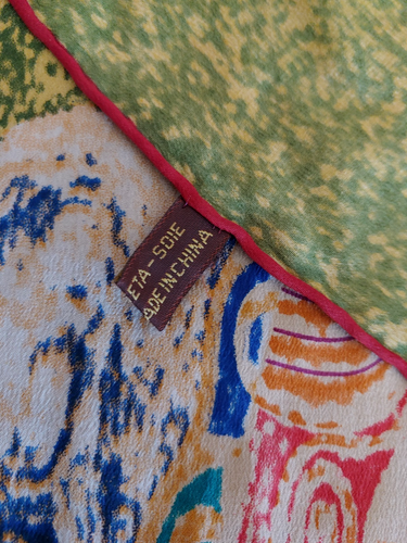 Gustav Klimg Seide Hope ll Schal österreichisch symbolistisch Textil Reproduktion 16x64" - Bild 6 von 12