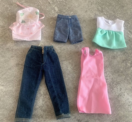 Skipper Doll Size Clothing Lot Blue Jean Denim Shorts Pants Dresses FREE SHIP