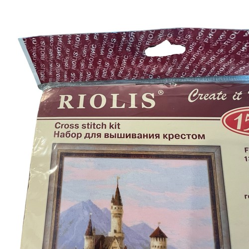 RIOLIS Counted Cross Stitch Kit 13.75X23.5" Neuschwanstein Castle 14 ct NEW 1520 - Picture 4 of 8