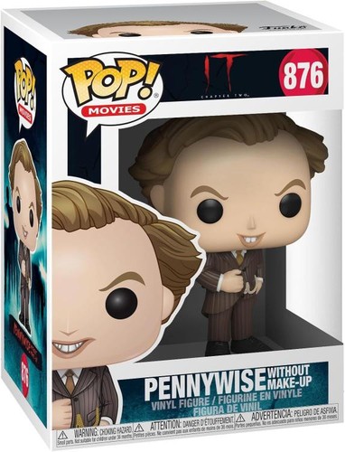 FUNKO POP ! MOVIES IT (876) PENNYWISE WITHOUT MAKE UP FIGURE 9CM FILM HORROR - Foto 3 di 3