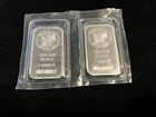 Two bars X 1oz .999 Fine Silver Bar Sunshine Mint Sealed Mint Mark SI