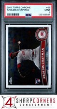2011 TOPPS CHROME #68 AROLDIS CHAPMAN RC REDS PSA 9