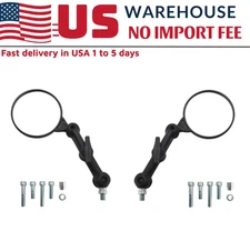 DoubleTake Dual Sport Mirror Pair Kit 6 Inch Arm Universal Motorcycle NEW