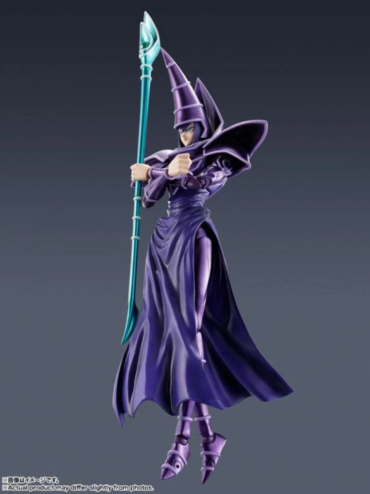 Yu-Gi-Oh! Duel Monsters S.H.MonsterArts Dark Magician Action Figure - Image 4 of 4