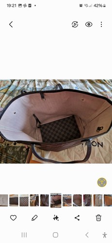 Louis Vuitton Neverfull MM damier ebene classic tote bag shoulder bag - Picture 11 of 24