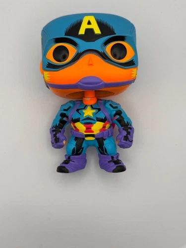 NO BOX - Funko POP! Marvel: Black Light - Captain America