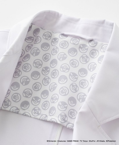 Pokemon Lab Coat Unisex White Medical Doctor Jacket 2 Pockets Healthcare XL size - Picture 9 of 12