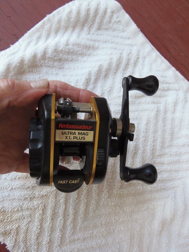 Abu Garcia Ambassadeur Ultra Mag XL Plus Fast Cast Vintage Reel, Made in Sweden - Picture 7 of 8