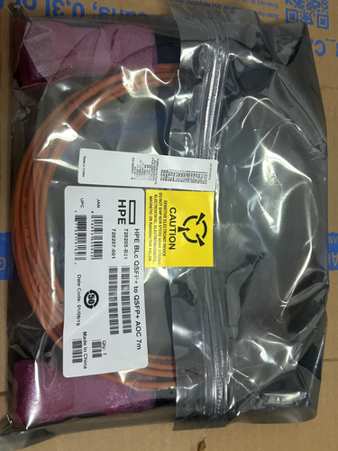 HPE 720207‑001 QSFP+ to QSFP+ AOC 7m Cable – 720205‑B21 – New - 第 1/1 張圖片