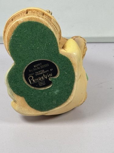 Pendelfin Moppit Collectible Bunny Green Figurine, 1996 Signed JWH Free P+P - Picture 20 of 24