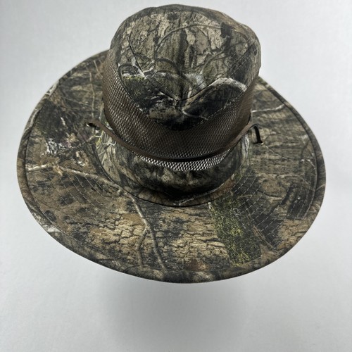 Mossy Oak Adult Camouflage Sun Hat Wide Brim Mesh Sides Fishing Hunting Camping - Picture 3 of 19