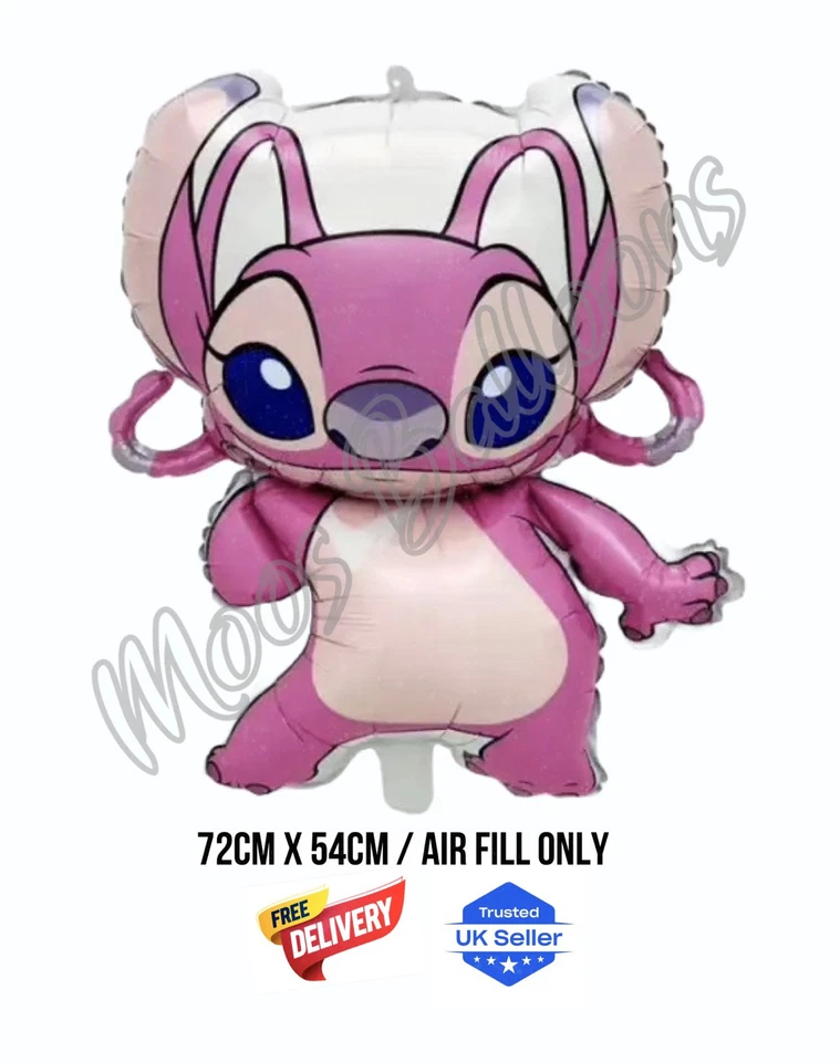 Lilo and Stitch Angel Birthday Balloon Disney Decoration UK Seller