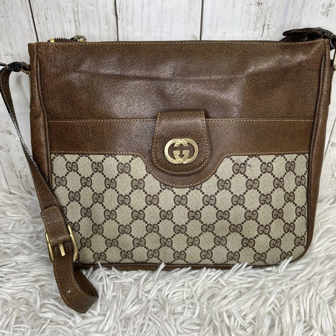 Sac à bandoulière Gucci Gg Supreme cuir vintage créateur logo bandoulière sac à main