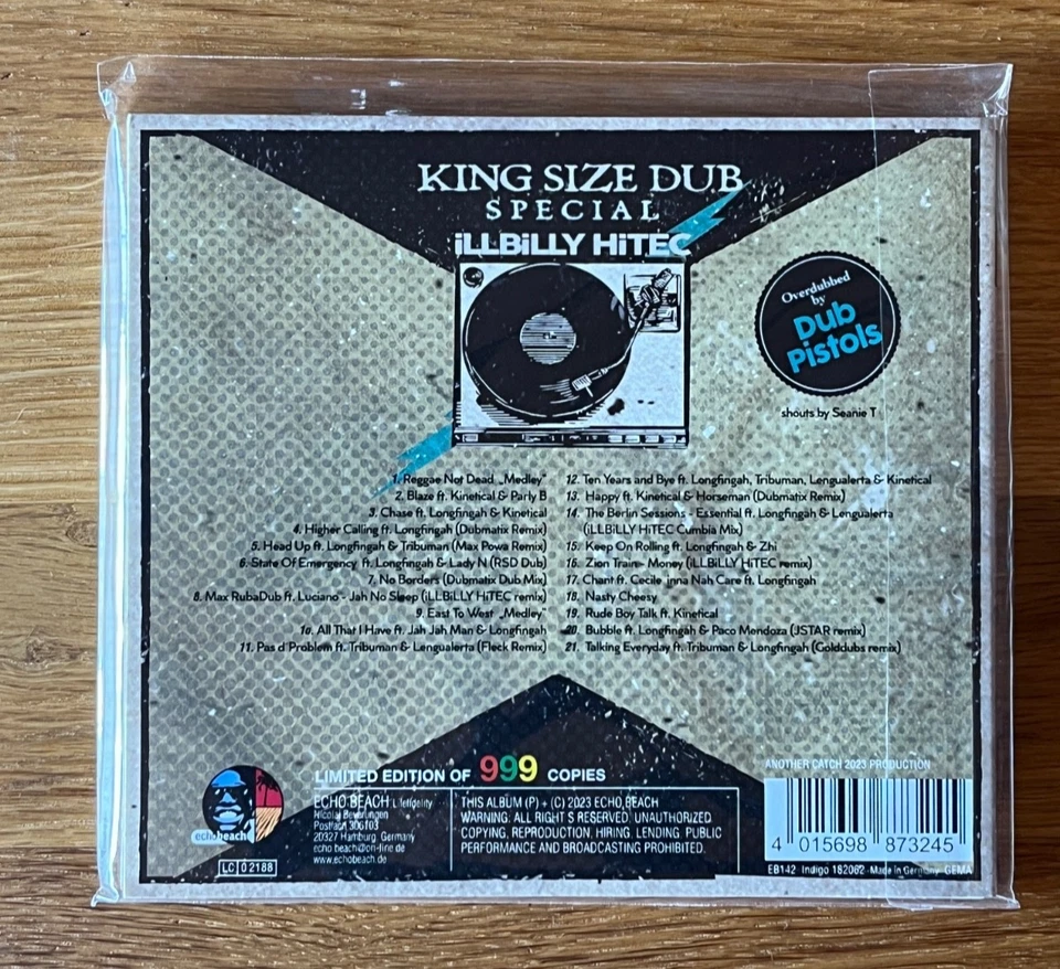 King Size Dub Special: Illbilly Hitec (CD Album 2019, Ltd. Edition) Neuwertig - Bild 2 von 2