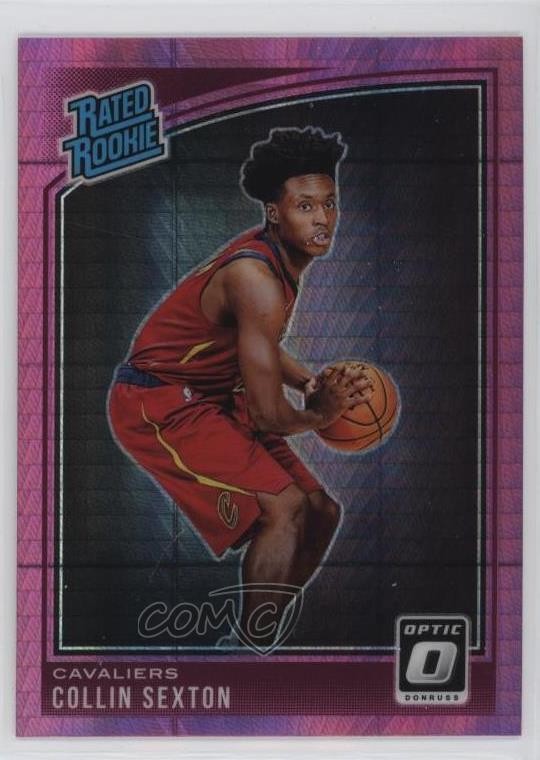 2018 Panini Donruss Optic Rated Rookie Pink Hyper Prizm Collin Sexton #180 12g7