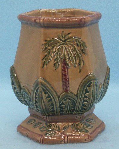 Style Eyes Baum Bros Badezimmer Tasse Palme Kollektion braun grün 4,5" hoch - Bild 1 von 7