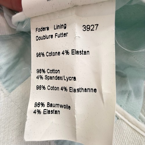 Piazza Sempione Size AU 10 IT 42 S Blue White Check Cotton Blend Mid Length Coat - Bild 13 von 15