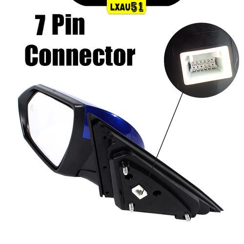 Espejo retrovisor izquierdo 7 pines azul con punto ciego térmico para Hyundai Elantra 2021-2023 - Imagen 2 de 11