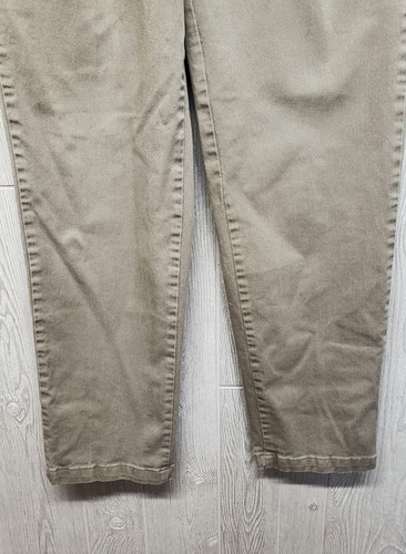 Lee Hose Damen 8 lang hoch an der Taille Khakis gerades Bein flache Vorderseite salbei - Bild 10 von 14