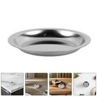 2 Pcs Stainless Steel Tea Bag Saucer Wine Bottles Coaster Metal Tea Bag Dish