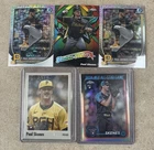 2024-25 Topps/Bowman Chrome Pirates Paul Skenes 5 Card Rookie & Refractor+more