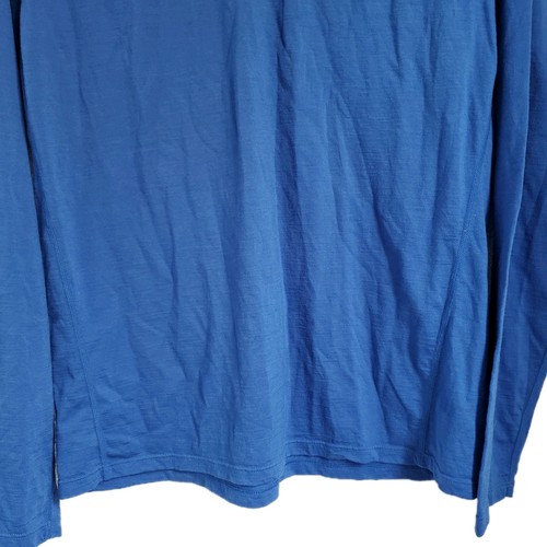 Smartwool Merino 150 Shirt Mens Medium Blue Long Sleeve Base Layer Outdoor - Picture 4 of 14