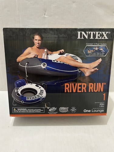 Intex River Run I Sport Lounge 53 inch Inflatable Water Float Tube BRAND NEW
