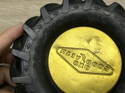Vintage Advertising Goodyear Tires OXO Gold Tone Rubber Tire Ad Ashtray - Picture 15 of 15