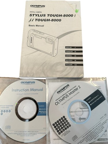 Olympus TOUGH - 8000 Mju Digital Compact Camera 12.0MP Silver Tested Boxed - Picture 11 of 15