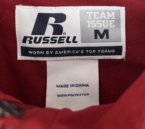 Alabama Crimson Tide Jacket Medium Russell Windbreaker Mens University Full Zip - Picture 5 of 5