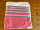 Vintage Blanket ( 516) white WOOL MIX very soft cosy warm double 214 x 214