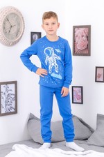 Boys' Space-Themed Pajama Set   Soft Interlock Fabric  Astronaut Print, Any ...