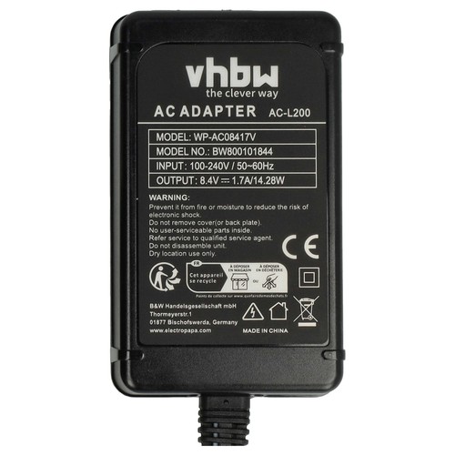 Alimentatore per Sony Handycam DCR-SR35E DCR-SR36E DCR-SR37E DCR-SR38E 2m - Foto 5 di 9